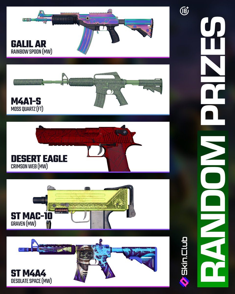 ☣️ QUARANTINE GIVEAWAY ☣️

Lockdown is in effect.
No escape. No mercy. Only the strongest make it out with the loot.

We’re giving away exclusive CS2 skins inspired by quarantine vibes and survival mode energy.

🧪 How to enter:
1. Make any deposit using the promo code
