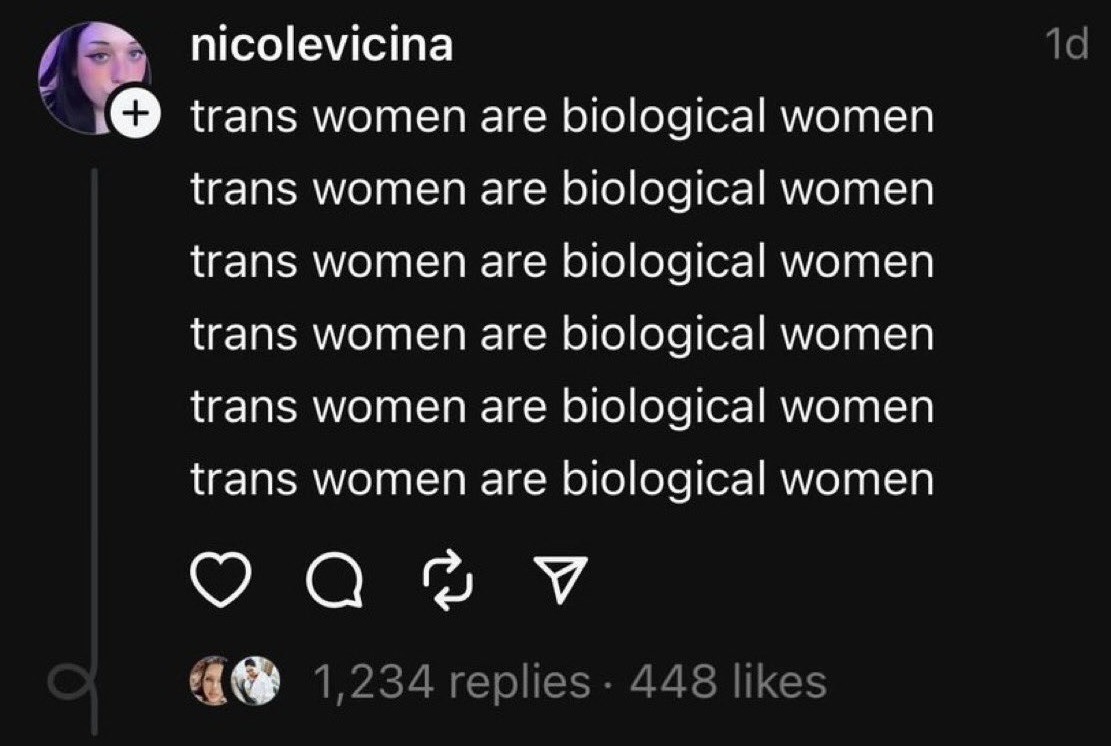 What's your response to Nicole? 🏳️‍⚧️