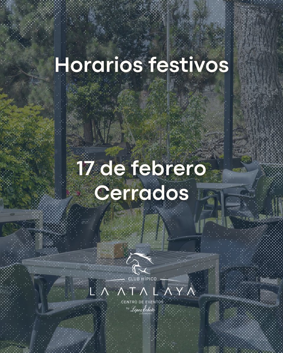 Les informamos que este martes 17 de febrero cerramos por festivo. ¡Felices carnavales!