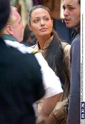 Toastiewiththe's tweet image. #AngelinaJolie 
#onset Angelina Jolie in Lara Croft Tomb Raider: The Cradle of Life (2003)