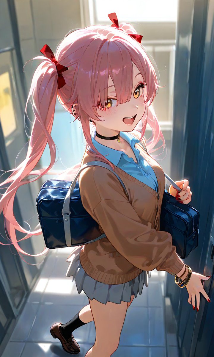 月曜日の朝です🎵 皆様、おはようございます💕💖 #pixai #AIイラスト︎