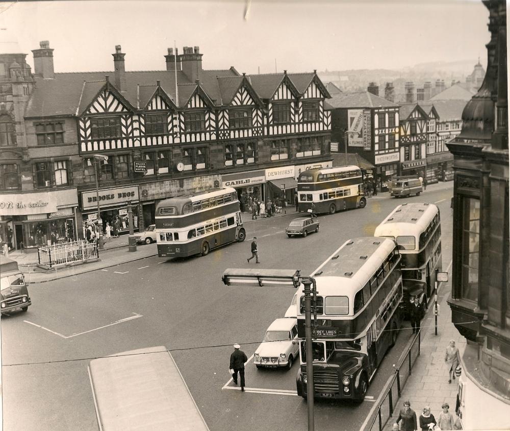 Market Place, Wigan, circa 1969.
(Photograph by f.d. from wiganworld.)