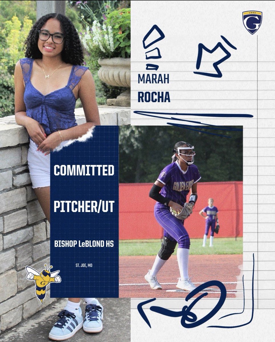 softball_gu's tweet photo. Please welcome Marah Rocha to Graceland University and our GUS family. She is a P/Utility player from Bishop LeBlond HS in St. Joe, MO. Marah is an Honor Student, who also garners All-Conf (2x) All-Dist (2x) All-City (2x) and All-Region honors!🐝🥎#GUS https://t.co/RcxA1Y8uiX