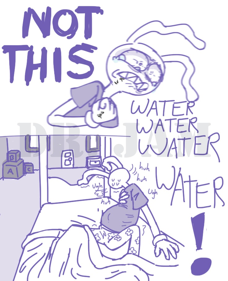 Iam_DrJam's tweet photo. Part 11
Water
⚠️In you forgot, this is a Jax PREGNANT comic. Plis beware.⚠️
At least he looks like he knows what he's doing. I think he'll be fine.
#tadc #jaxTADC #funnybunny #pregnancy #mpre #bellybulge https://t.co/F0Htxmfsdy