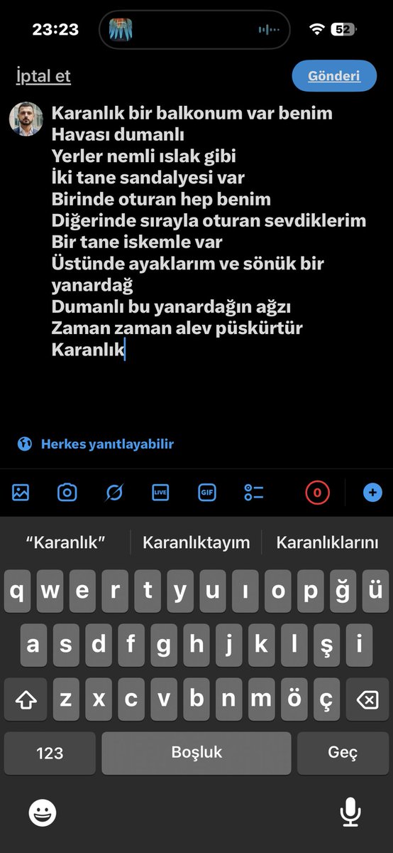 KMAYTS's tweet photo. Karanlık balkon.. https://t.co/bzZt919h1P