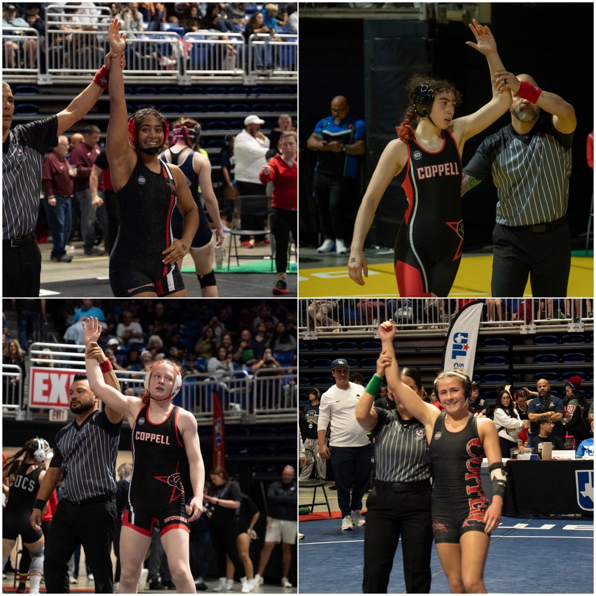 CoppellSports1's tweet photo. Four Cowgirls on the Podium at State! https://t.co/0NIYVmXhJV https://t.co/tUO32hglHq