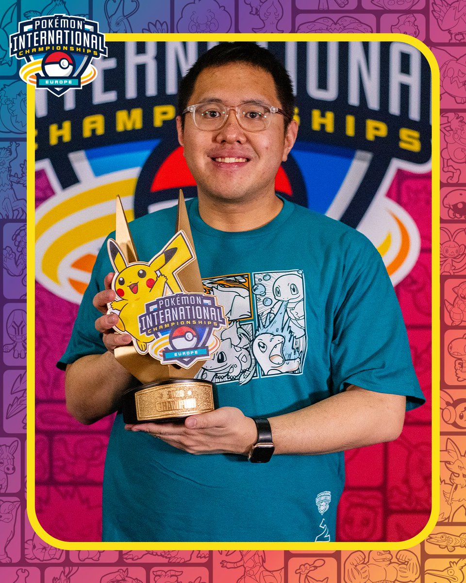 ¡Estos son los ganadores de videojuegos Pokémon del Campeonato Internacional Pokémon de Europa 2026! 🏆

Hideo U. - categoría Júnior
Charlie K. - categoría Sénior
Paul Chua - categoría Máster

¡Enhorabuena a los nuevos campeones! #PokemonEUIC