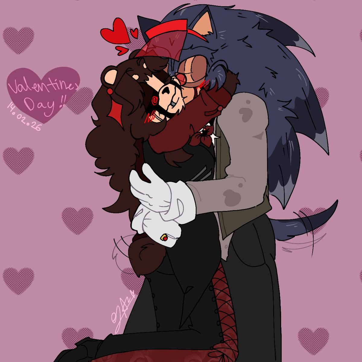 Glitchy_Dreamer's tweet photo. Yet another Valentines art, before I go for Angst.
#ValentineDay #SLEXEverse #Simulalive #BrianGriffinPlush #Lordsfavoriteteddybear #execommunity https://t.co/CFfGKhN8FW