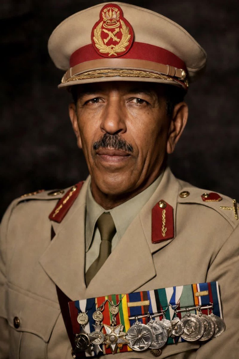 alkhobaib's tweet photo. أول قائد عام سوداني الجنسية ل"قوة دفاع السودان" في العام ١٩٥٤م، وأول من من غير مسماها إلى: "الجيش السوداني". أول ضابط سوداني يتقلد سيف الشرف متخرجاً من المدرسة الحربية في العام ١٩١٧م.
تحت قيادته برتبة القائمقام (عقيد)، شاركت القوة السودانية في الحرب العالمية الثانية.

الفريق/ أحمد محمد حمد الجعلي

تلوين وتوضيح التفاصيل:
الفنان/ عماد عبدالله