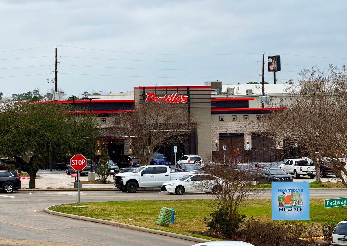 HKATexas's tweet image. Portillo's in Humble is OPEN! 👀 Have you tried it❓ #softopening #hkatexas #portillos #humbletx