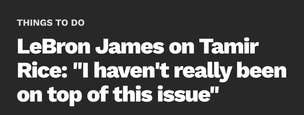 When it comes to children killed by the state, LeBron tends to hear nothing.