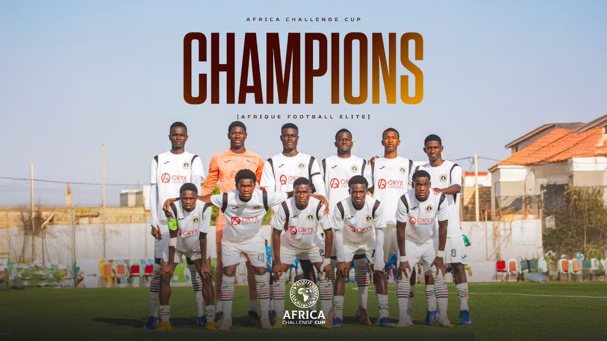 Nos jeunes se sont imposés en finale de l’Africa Challenge Cup 2026 face à Africa Football Elite, confirmant leur domination tout au long du tournoi disputé dans les installations de l’Institut Diambars à Saly, une compétition qui réunit chaque année les meilleures académies