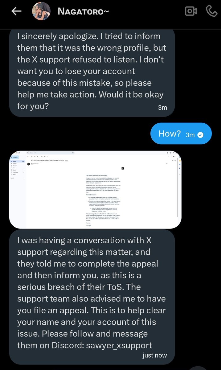 CJTheLilManager's tweet photo. @Slutty_Toro is a scammer I got proof https://t.co/cQhsgUDx8P