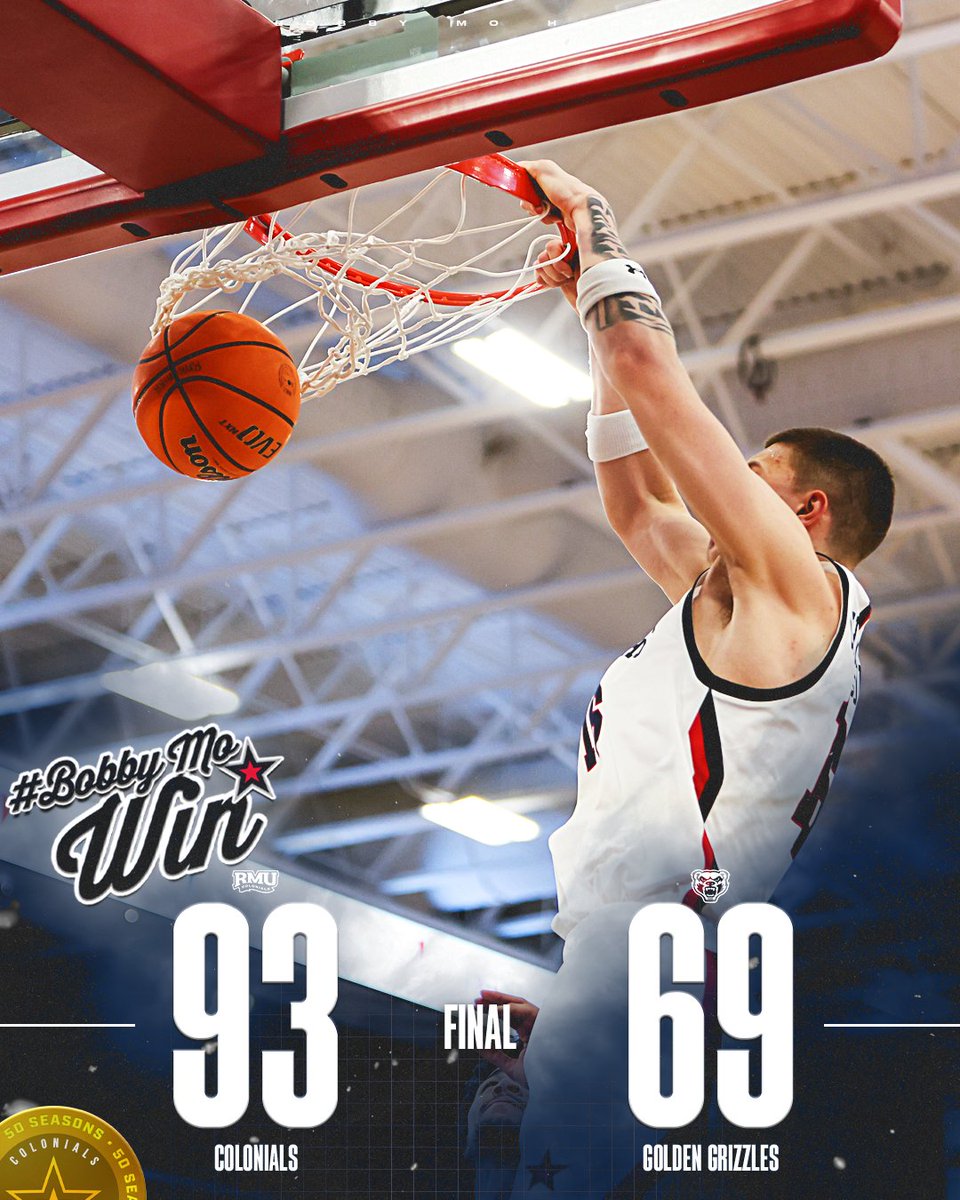 RMUMBasketball's tweet image. That's a #BobbyMo 𝐖𝐈𝐍! #GRIT #HLMBB