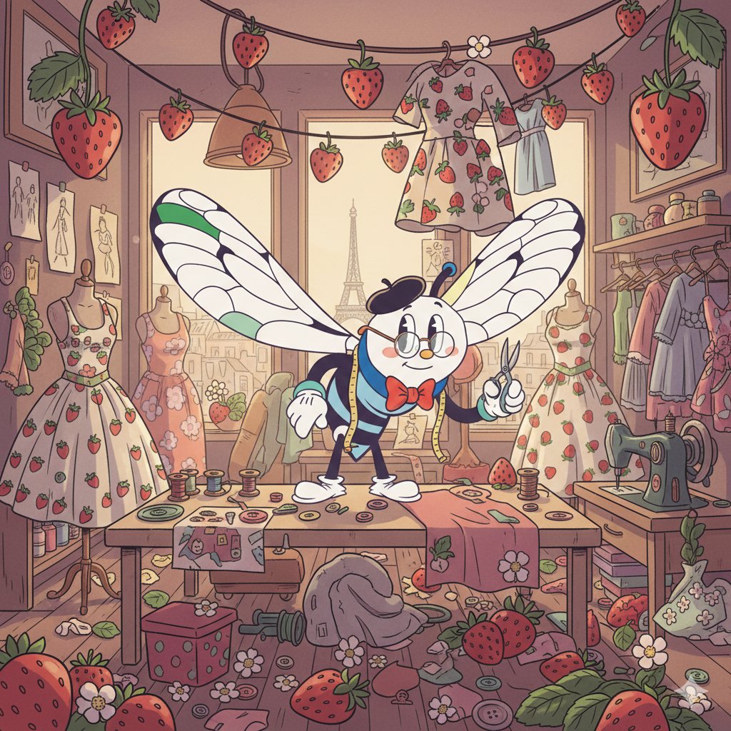 <a href="/gumieWalker/">ぐみぃ</a> So many bees worked on this outfit 😍