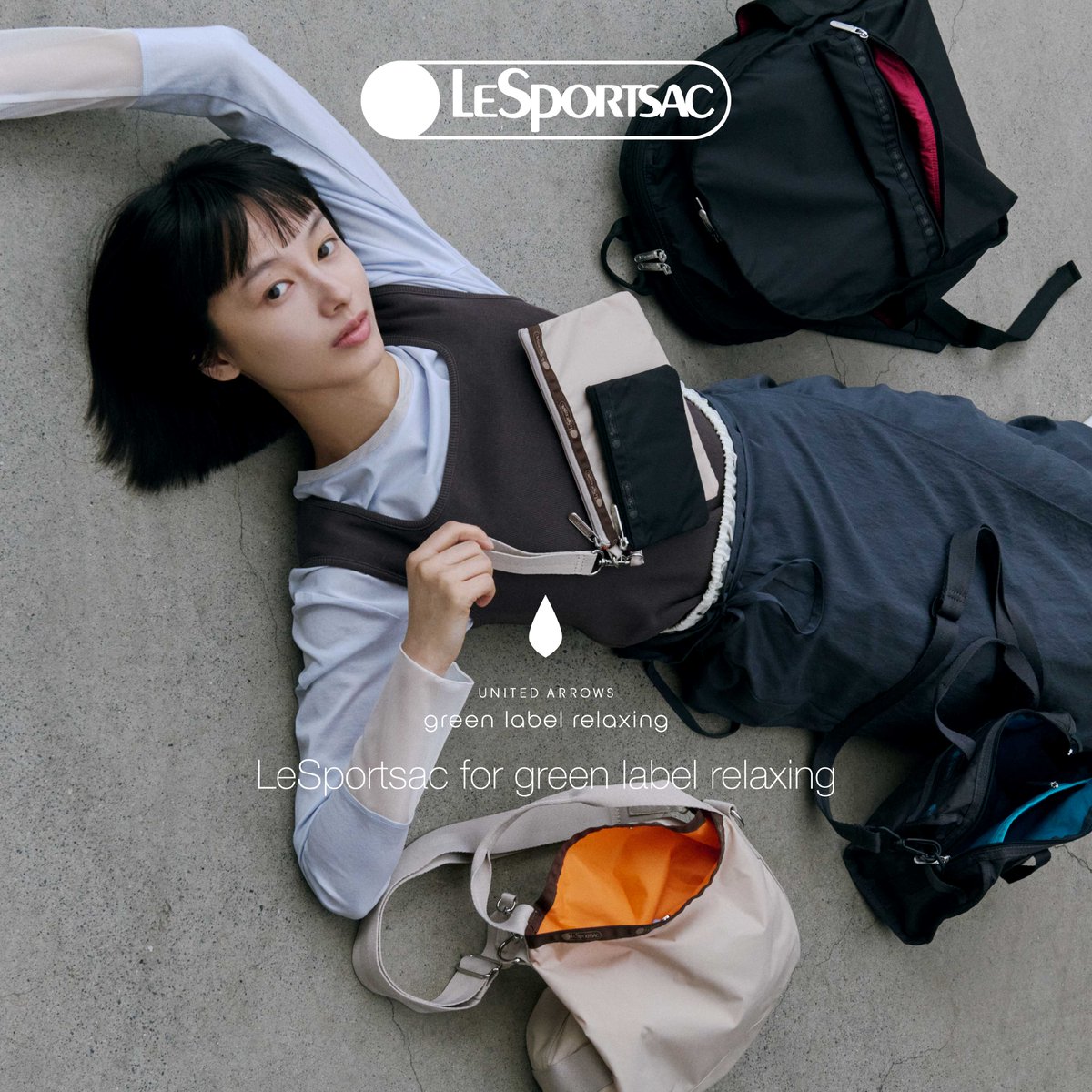 本日発売開始👜📣／ #LeSportsac と #グリーンレーベルリラクシング の