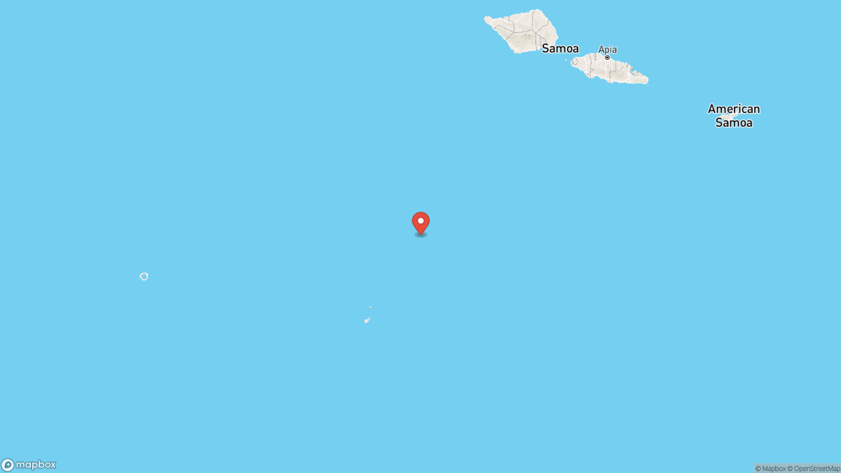 QuakeAlerts's tweet photo. A magnitude 5.2 earthquake took place 209km South of Asau, Samoa at 20:54 UTC (14 minutes ago). The depth was 50km and was reported by EMSC. #earthquake #earthquakes #Asau #Samoa https://t.co/l5ubYrJ1k5