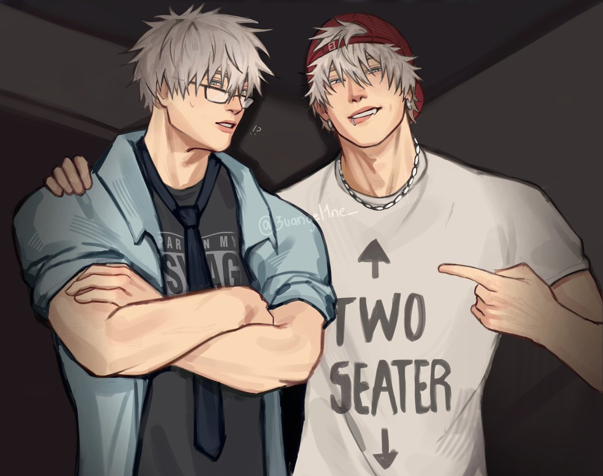 fratjo and nerdjo hehe #gojosatoru