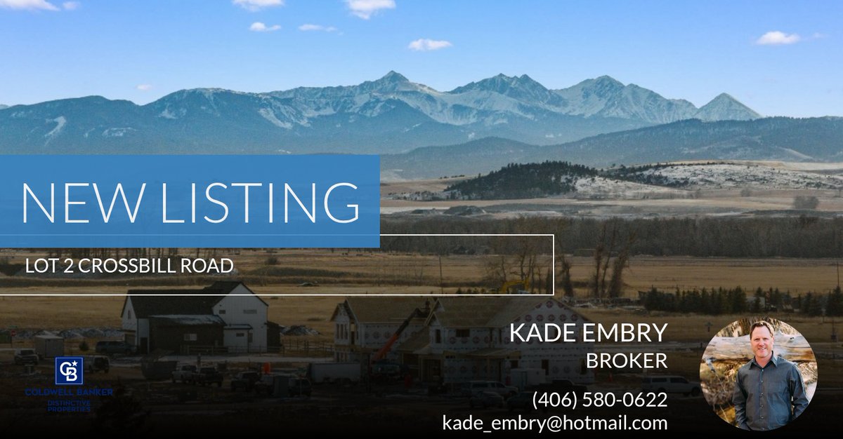 📍 New Listing 📍 Take a look at this fantastic new property that just hit the market located at Lot 2 Crossbill Road in Bozeman. Reach out here or at (406) 580-0622 for more information!

Listed by Kelsey Renevier kadeembry.com/showcase/lot-2…
