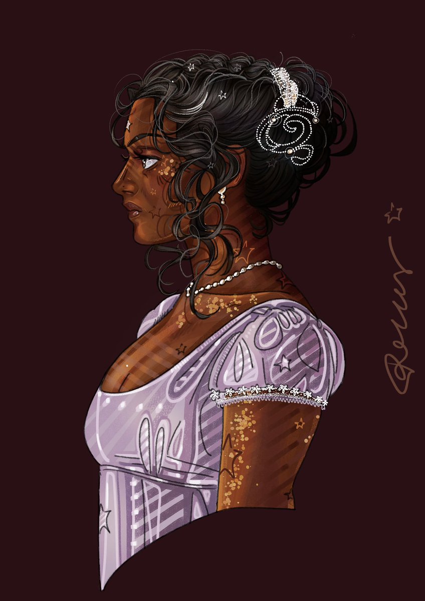 pollypillar's tweet photo. Bridgerton Hairstyles #Bridgerton #fanart #digitalpainting #hair #bridgertonnetflix https://t.co/KjDOYjlzkE