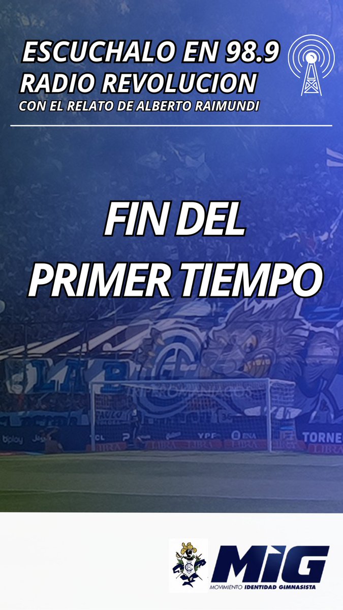 #MIGFUTBOL FINAL DEL T1, GIMNASIA EMPATA 0-0
vs #caperucita #5 #GrupoB #Apertura #GARCHAprofesional #2026 #afaNA EN EL #BOSQUE
RELATA <a href="/AlbertoRaimundi/">Alberto Raimundi</a>
POR #RadioRevolución 98.9 Y revolucion989.com.ar
#CGE #ARRIBAGIMNASIA <a href="/M_IG/">- MIG -</a> <a href="/Revolucion989/">REVOLUCION 98.9 Mhz</a> @LosDeAfueraNoS1