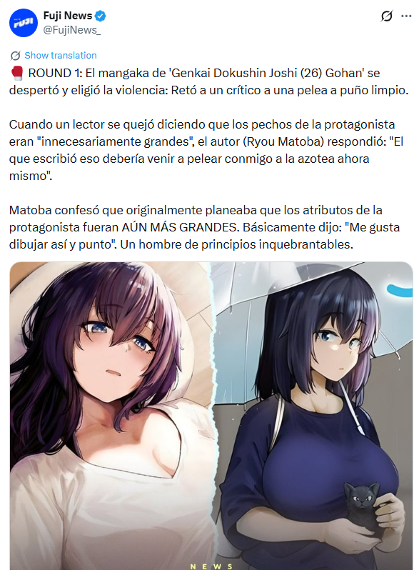 So annoyed by this. We spend time researching and translating these topics, and we give proper credit when we find the original source, only for <a href="/FujiNews_/">Fuji News</a>  to blatantly steal our posts like this.

Tan molesto con esto. Nos tomamos el tiempo para investigar y traducir los temas,
