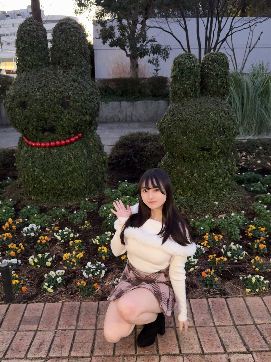 asukabeya's tweet photo. おはあす～🌻
公園にミッフィーちゃんいた🐰 https://t.co/XLYHFs4ZJ6