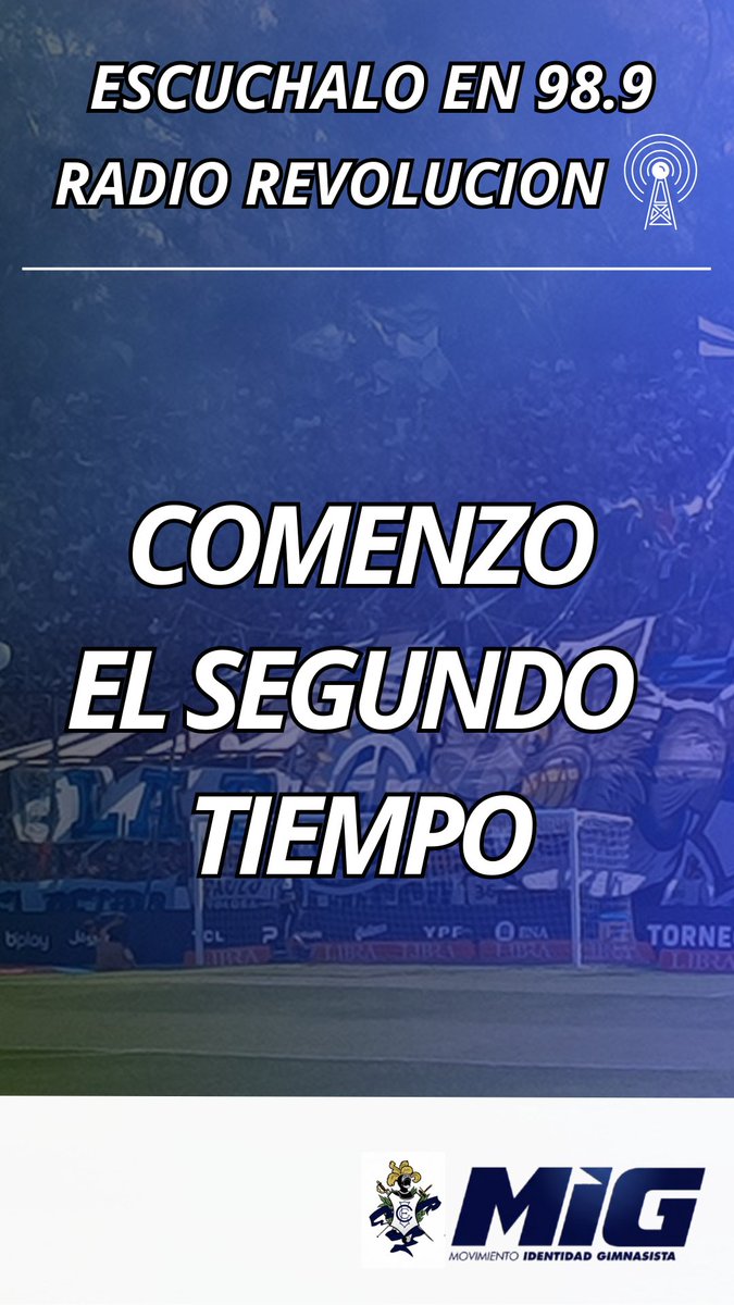 #MIGFUTBOL ARRANCÓ EL T2
vs #caperucita #5 #GrupoB #Apertura #GARCHAprofesional #2026 #afaNA EN EL #BOSQUE
RELATA <a href="/AlbertoRaimundi/">Alberto Raimundi</a>
POR #RadioRevolución 98.9 Y revolucion989.com.ar
LA UNICA RADIO GIMNASISTA DEL PLANO
#CGE #ARRIBAGIMNASIA <a href="/M_IG/">- MIG -</a> <a href="/Revolucion989/">REVOLUCION 98.9 Mhz</a> @LosDeAfueraNoS1