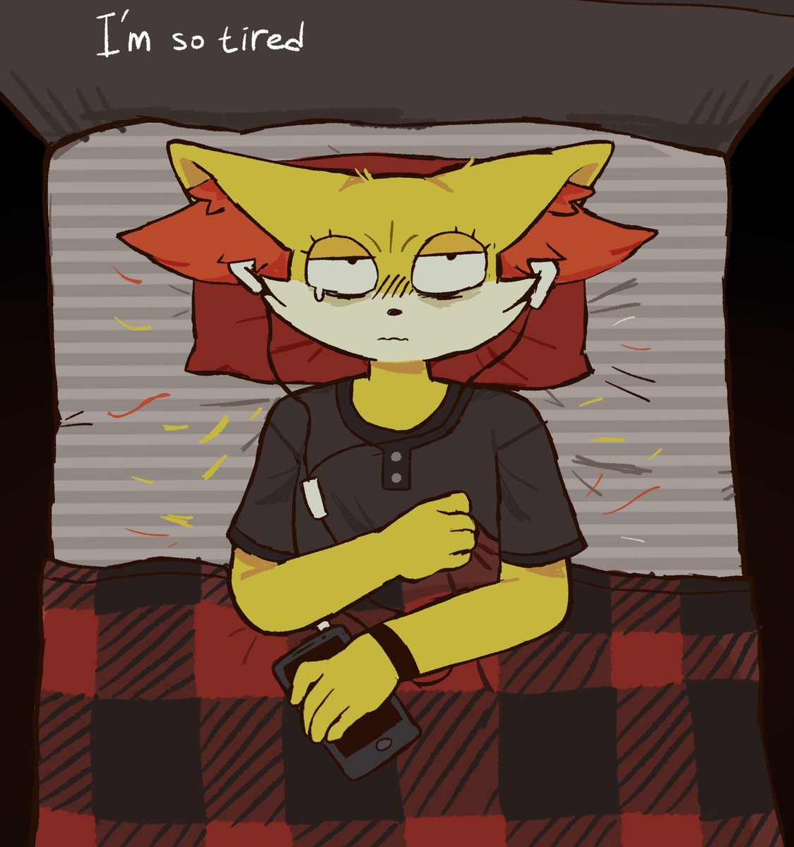 maybe listening to music will make me feel better #starters #movieunleashers