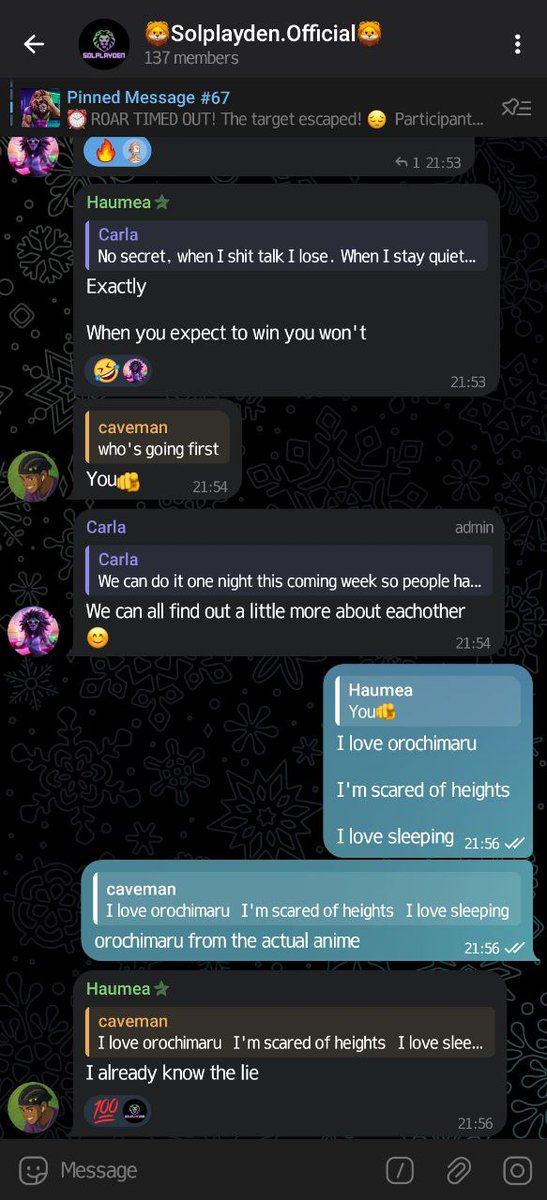 THE DEN NEWS 

Tonight in the Den , after a cold Sunday for every lion we stormed the Den for some warmth in form of fun 

we kept it simple this night with Bingo, then talked about creating a schedule for the Den 

so while you read this, open your clock app then set an alarm