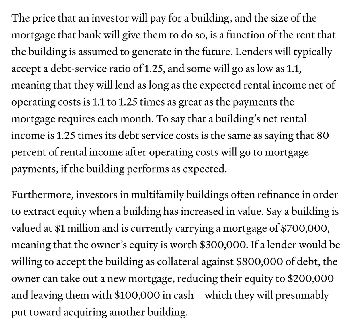I need YIMBYs to learn more about housing finance before they make claims about supply/demand outcomes in the housing market.  It is the financialization of housing that has been the primary driver of rising rents and housing costs, not a lack of supply.