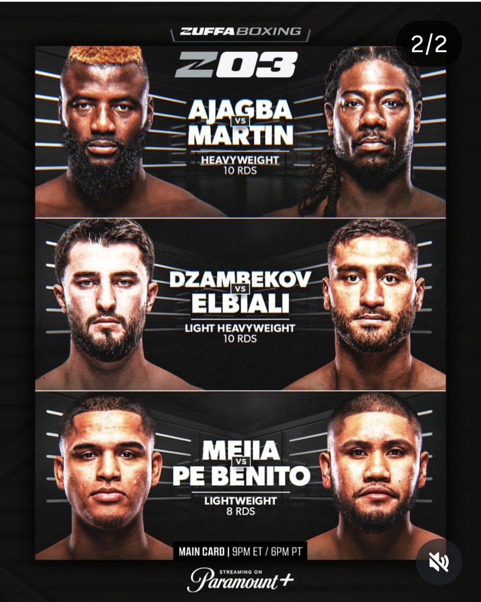 Daqui a pouquinho, NESTE DOMINGO (15) de Carnaval, às 20h (pré-show às 19h30), no <a href="/paramountplusbr/">Paramount+ Brasil</a>; card encabeçado por ranqueado e ex-campeão da categoria mais glamourosa do boxe; estou nessa com <a href="/DuduMonsanto/">Eduardo Monsanto</a>