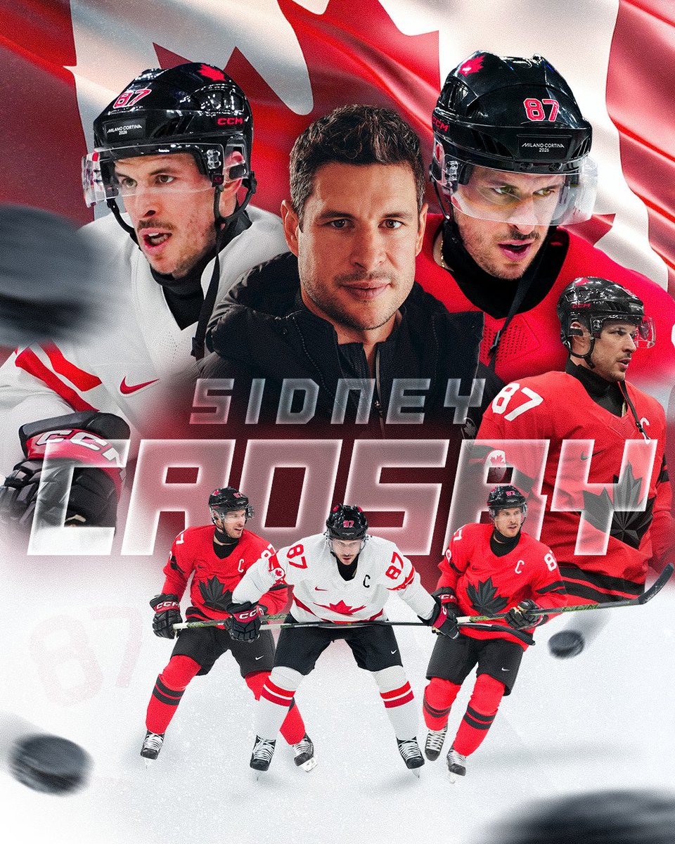 TeamCanada's tweet photo. Milestone match for Sidney Crosby 🇨🇦

Crosby reached 16 career Olympic points, passing Jarome Iginla for the most by a Canadian at Winter Olympics featuring NHL players. 👏 https://t.co/ExU4Z4QUc3