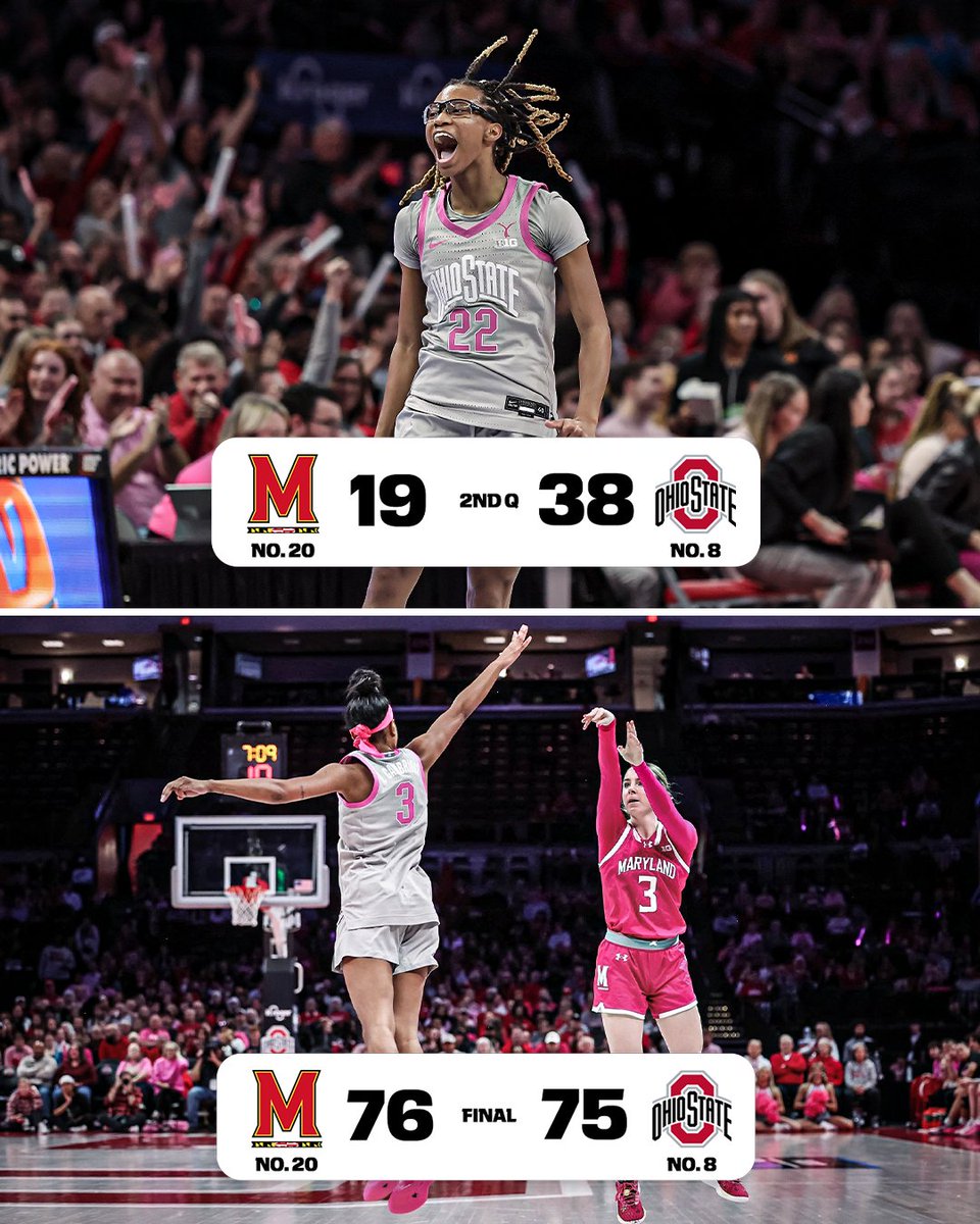 espnW's tweet photo. FROM DOWN 19 POINTS 😳

The Terps roared back to complete their largest comeback since 2019 🔥 https://t.co/VxUlqquJe7