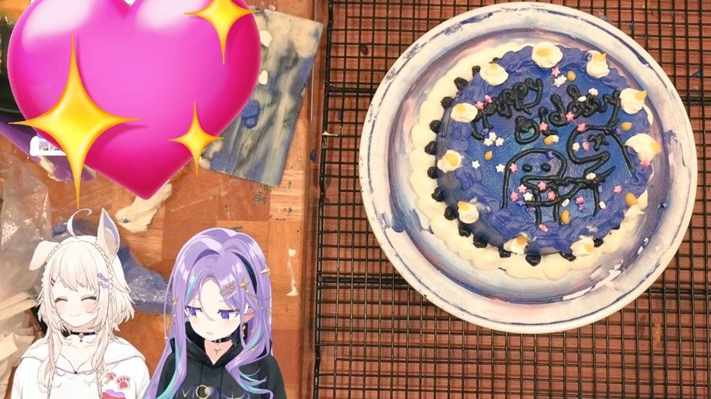 oEmu6GFBF86B1JM's tweet photo. #AnotherMoonDay
改めてお誕生日おめでとう🎉

ケーキ作り
完成までの過程を楽しむ姿が可愛い💜
素敵なグッズも販売されて嬉しいです🔮

Moonaが推しとなって10ヶ月程…
初めての生誕グッズが推し法被なの神
Take a good rest!
I love Moona.💜🔮

#MoonA_Live
#Moona_Hoshinova https://t.co/KtaSrHUGtp