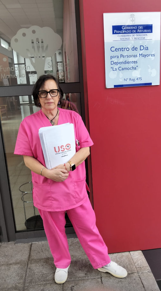 USOAsturias's tweet image. #USOteinforma. 
🎊Enhorabuena para nuestra compañera Nuria González Rodríguez que se presentaba por primera vez y ya sido elegida.💪🏼
#USO recoge el testigo y defenderá los derechos de sus compañeros y compañeras en la #UTE Centro de Día 
“La Camocha”. Gijón