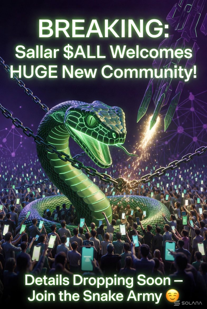 🐍 SNAKE ARMY ASSEMBLE! 🐍

New wave of legends joining $ALL every hour…  
No VC rugs, no fake hype – just real DePIN on Solana grinding since day 1.  
Over 5k miners already earning + app actually works.  

<a href="/sallar_io/">SALLAR $ALL | Solana Chain's DePIN 🐍</a> <a href="/solana/">Solana</a> $ALL  
#DePIN #Solana #SallarArmy