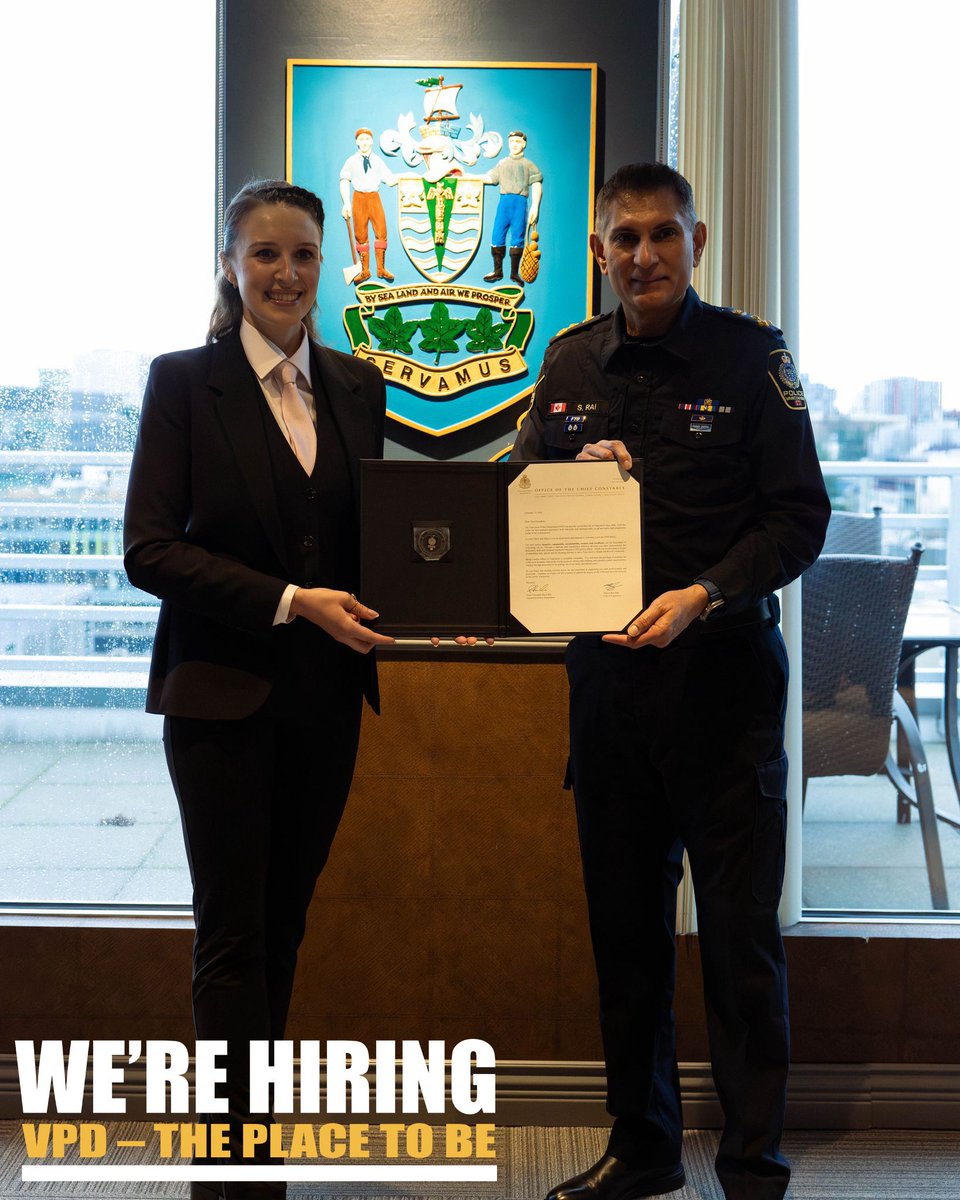 VPDRecruiting's tweet photo. The Retired Police Officer Program #RPOP is hiring!

If you're nearing retirement or have retired within the last three years from your Canadian agency, the #VPD is seeking dedicated individuals who wish to continue serving their community. 

For more information visit https://t.co/wun6WYlMqA

#vancouver #careers