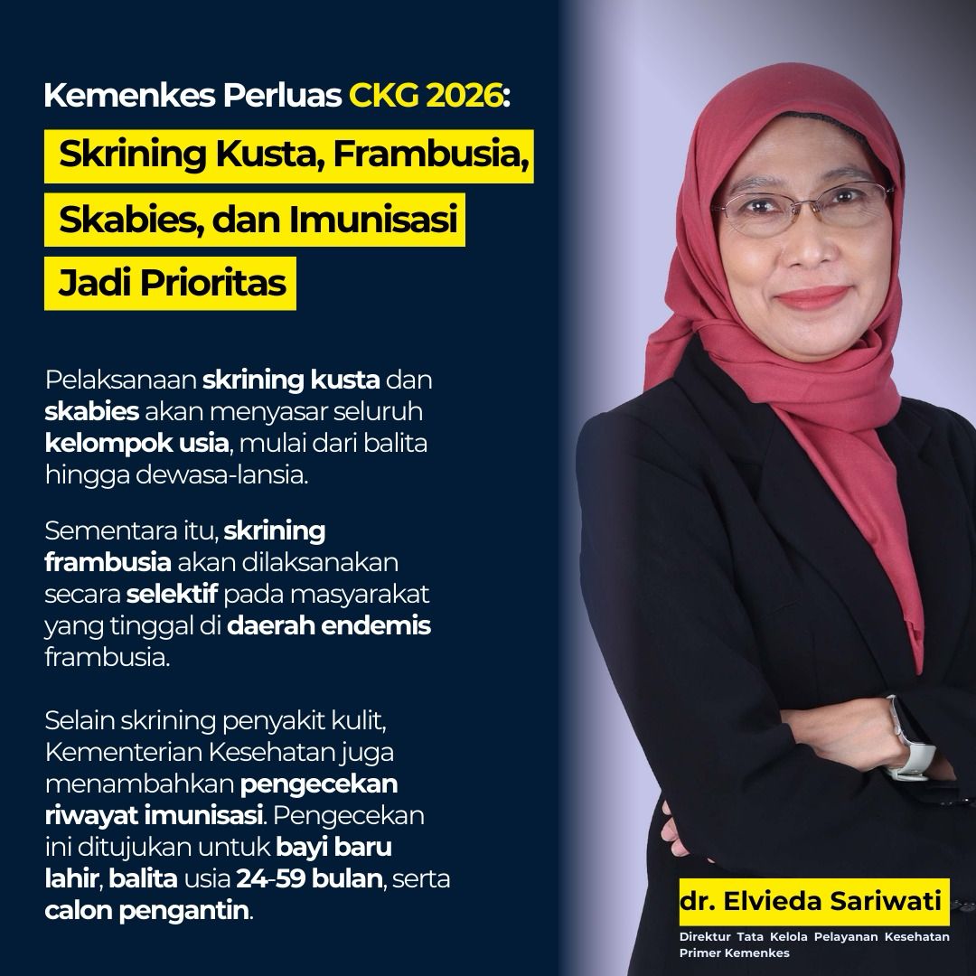 Cek Kesehatan Gratis Dengan Layanan Baru Makin Memudahkan Semua Orang Untuk Peduli Kesehatan Sejak Dini #CKGKulitDanImunisasi
