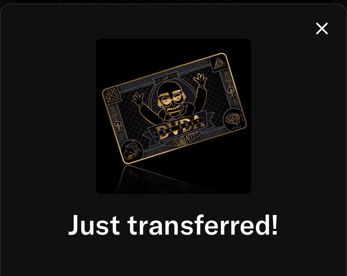 After careful research and deliberation between <a href="/DVDATheCult/">DVDATheCult</a> members we would like to congratulate <a href="/Mamaatje63/">MomCrypto🍀 GodHatesNFTees</a> , you have been selected based on your answer and your wallet history of being 💎 handed!!! Welcome to the cult! As <a href="/SrPeters/">Sr Peters</a> would say check your mother fkn wallet!!