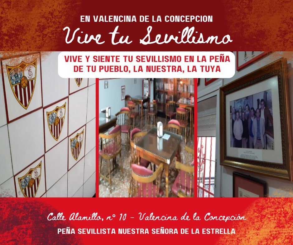 ❤️🤍❤️ Vive y siente tu sevillismo en tu pueblo, en tu peña...
La tertulia con los amigos, la partida de dominó, la previa del partido, el desayuno en familia... ¡¡Os esperamos!!

#SevillismoEnValencina #LaPreviaEnTuPeña