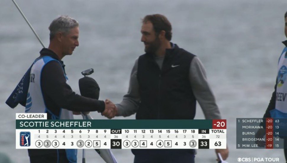 fairwayreport's tweet photo. 🔥���#WOW- Scottie posts a 63 with his BEST putting performance in his career!🚨🔥 https://t.co/rO0AKYMFCz
