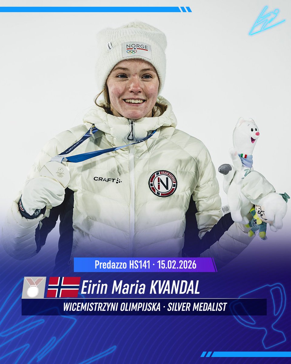 Skijumpingpl's tweet image. Medalistki konkursu indywidualnego na dużej skoczni #MilanoCortina2026!

🥇🇳🇴 Anna Odine #Stroem
🥈🇳🇴 Eirin Maria #Kvandal
🥉🇸🇮 Nika #Prevc

#skijumpingfamily