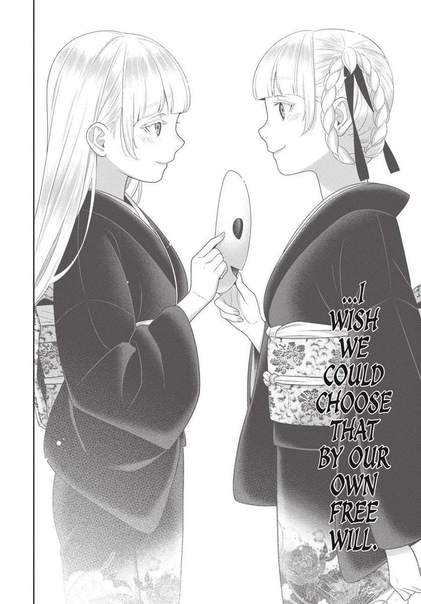 These two panels will always make me feel emotional. Momobami twins you are truly special. Kirari setting up the entire election just to free her sister of the shackles  the momobami clan set for her. They are now finally different people😭