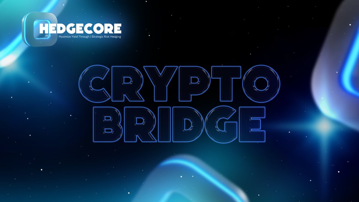 ▪️What is a Crypto Bridge?
A crypto bridge is a technology that transfers assets between different blockchains.
It locks tokens on one network and issues their equivalent on another.
Bridges connect ecosystems but require strong security measures.

🟦 HedgeCore