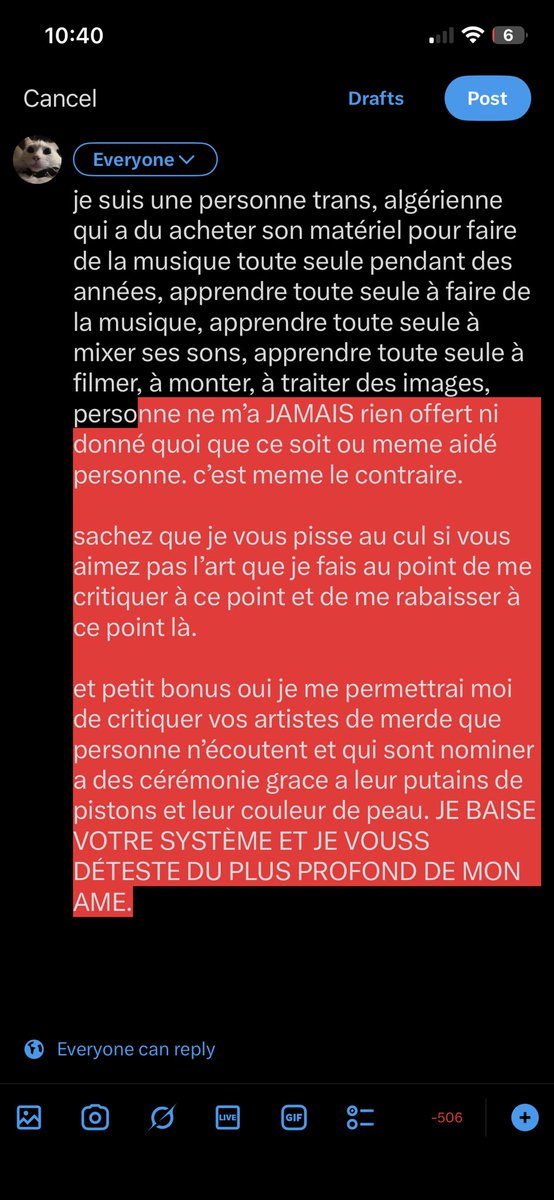 <3333 merci à ceux qui me soutiennent je remets mon clip juste en dessous pour ceux qui veulent partager ou liker :)