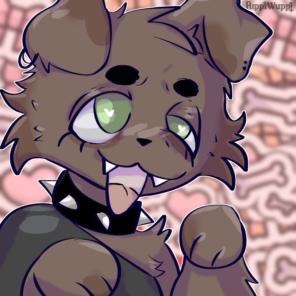 some art for a fellow black puppy girl going through a hard time, hope you like it!! 🐾♥