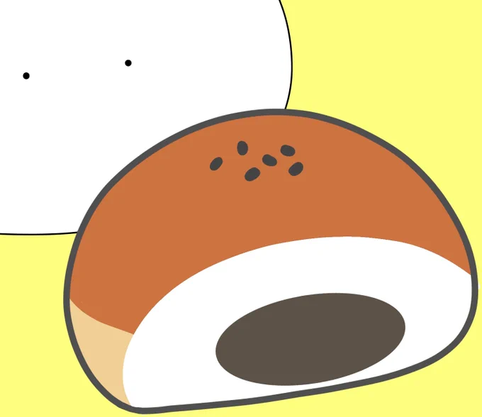 おはちゃーです(。・ω・)ノ 今週もゆるゆる仕事してきまーす 「朝はパン」 #イラスト #おはようVtuber