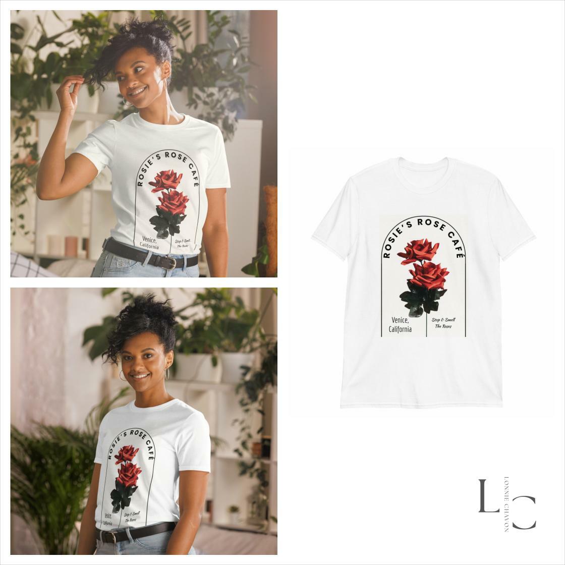 NerdyDomo_'s tweet image. Elevate your casual style with Rosie's Café Unisex T-Shirt for just $20. Experience comfort and trendiness combined. Grab yours today! #FashionForward #UnisexStyle

Shop Now lonniechavoncomforts.com/319apparel-clo…