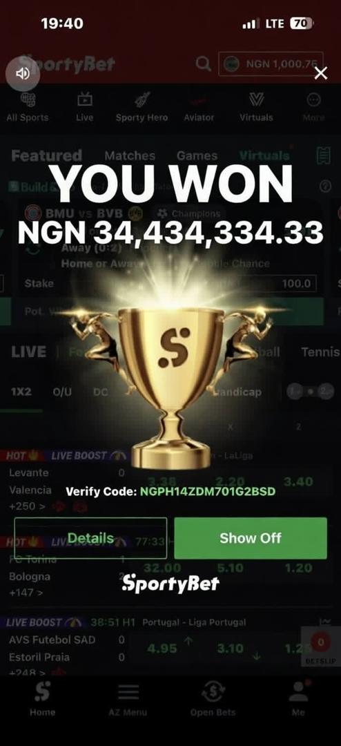 SPORTYBET PREMIUM tweet media